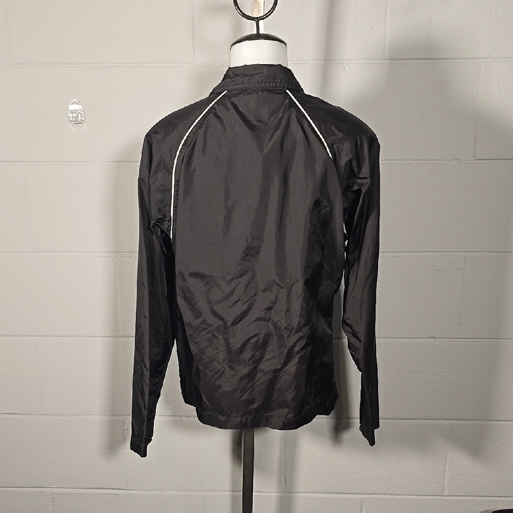 Fila Black and White Windbreaker with High Collar and Piping - Picture 5 of 8